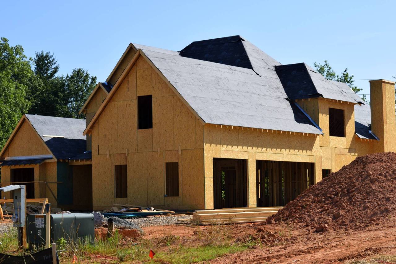 new roof construction